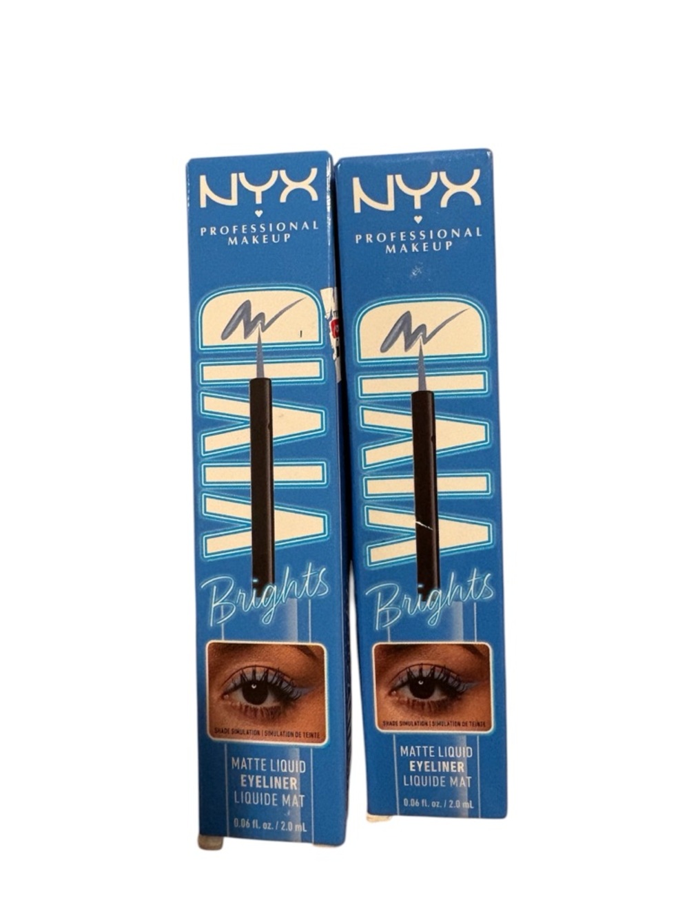NYX Professional Makeup Vivid Brights Matte Liquid Eyeliner - Blue Packaging
